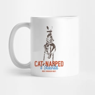 Cat-Napped and Adored Funny Pun Cat Kangaroo Mug